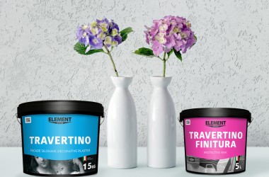 New facade plaster TRAVERTINO ELEMENT DECOR