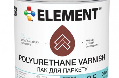 Уже в продаже новый продукт ТМ Element – ELEMENT Polyurethane varnish Паркетный лак