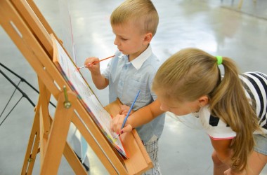 Детский мастер-класс «Розфарбуємо світ разом!» ко Дню рождения сети магазинов "Будмен" в г. Харьков