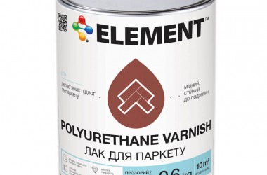 Совсем скоро в продаже новый продукт ELEMENT Polyurethane varnish Паркетный лак