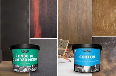 Новинки сезону: декоративне покриття CORTEN та кварц-грунт FONDO DI QUARZO NERO