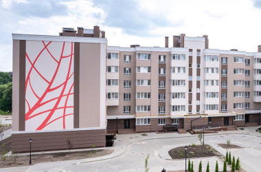 ЗАВЕРШЕНО РОЗПИС ФАСАДІВ ЖК «Озерний гай. Гатне»