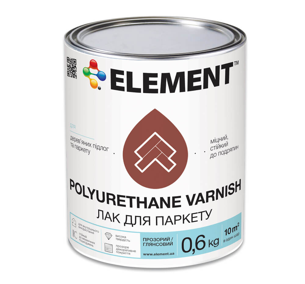 Совсем скоро в продаже новый продукт ELEMENT Polyurethane varnish Паркетный лак