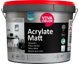 Износостойкая акрилатная краска для стен Acrylate Matt