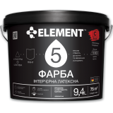 Особливо зносостійка інтер'єрна латексна фарба ELEMENT 5, база С